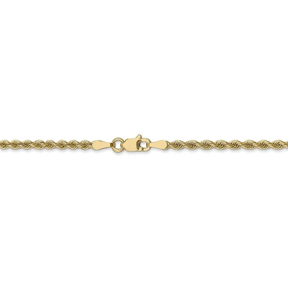 14k Solid Rope Chain 2.3mm
