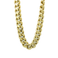 10k Semi-Solid Gold Miami Cuban Chain 15mm