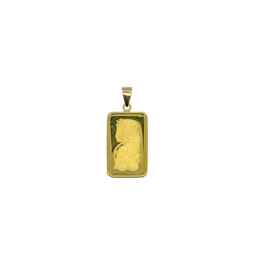 24k Gold Pamp 10g with 14k Border