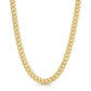 10k Semi-Solid Miami Cuban Chain 7.6mm (Box Lock)