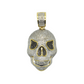 10k Gold Diamond Skull Pendent 1.42ct