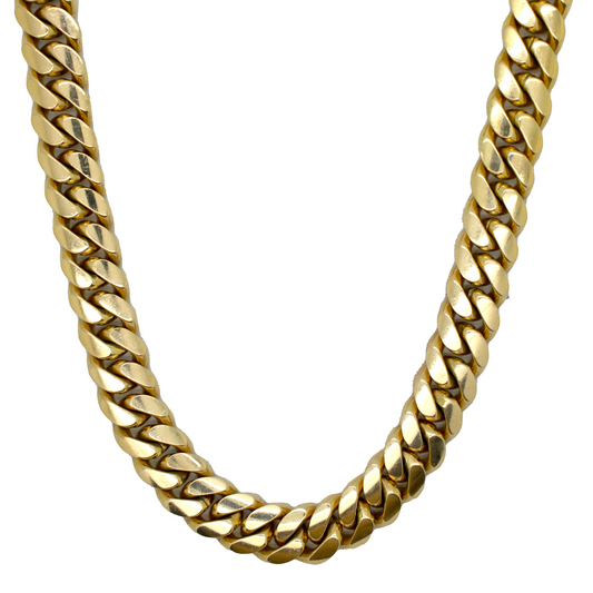 10k Solid Miami Cuban Chain 10.5mm