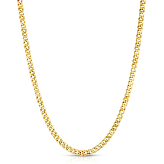 14k Solid Miami Cuban Chain 4.5mm
