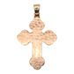 14k Rose Gold Diamond Crucifix 12ct