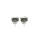 14k Gold Baguette & Princess Diamond Square Earrings 1.6ct