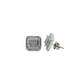 14k Gold Baguette & Princess Diamond Square Earrings 1.6ct