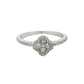 14k Gold Diamond Alhambra Ring 0.60ct