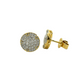 14k Gold Diamond Cluster 5-Point Circle Earrings 1.39ct
