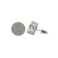 14k Gold Diamond Cluster Circle Earrings 1.25ct