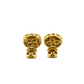 14k Gold Diamond Cluster Circle Earrings 1.35ct