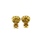 14k Gold Diamond Cluster Circle Earrings 1.55ct