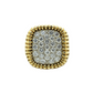 14k Gold Diamond Open Ribbed Ring 2.16ct