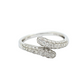14k Gold Diamond Open Wrap Ring 1.10ct