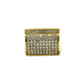 14k Gold Diamond Rectangle Ring 2.40ct