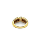14k Gold Diamond Ribbed Ring 1.46ct