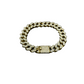 14k Gold Solid Cubic Zirconia Cuban Bracelet 11.2mm