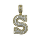 14k Gold 3D Initial "S" 2.3ct