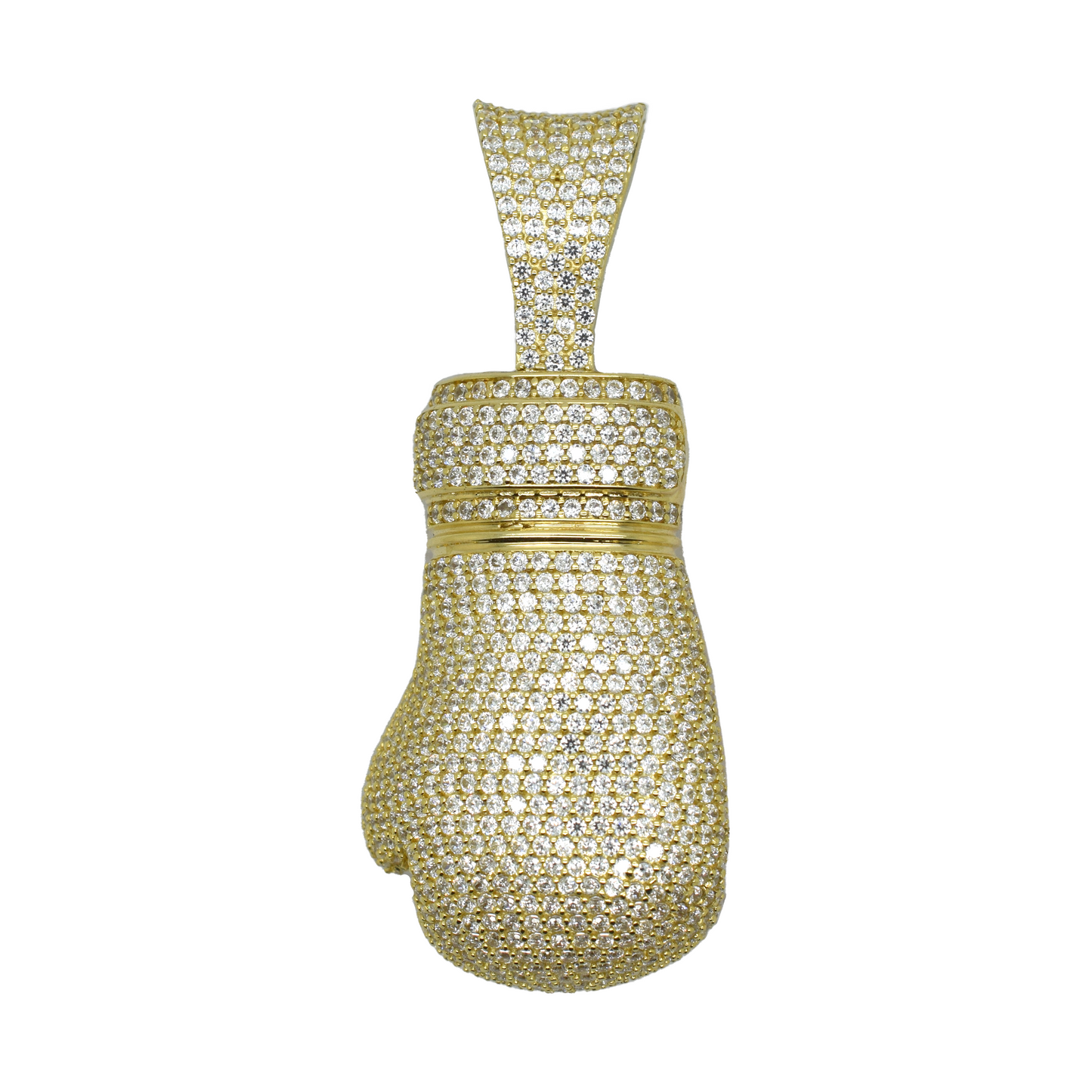 14k Gold CZ Boxing Glove 14.7g