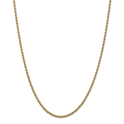 14k Gold Solid Rope Chain 2.6mm