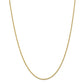 14k Semi-Solid Gold Rope Chain 1.5mm
