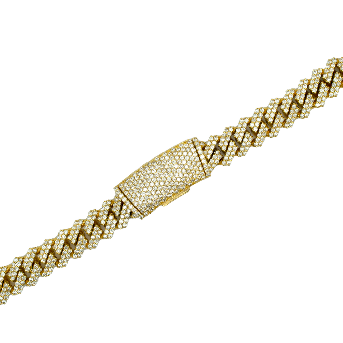 14k Solid Diamond Miami Cuban Chain 151.4g 10.5mm 20" Prong Hand set Diamonds