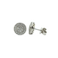 14k Gold Diamond Double Circle Earrings 1.25ct