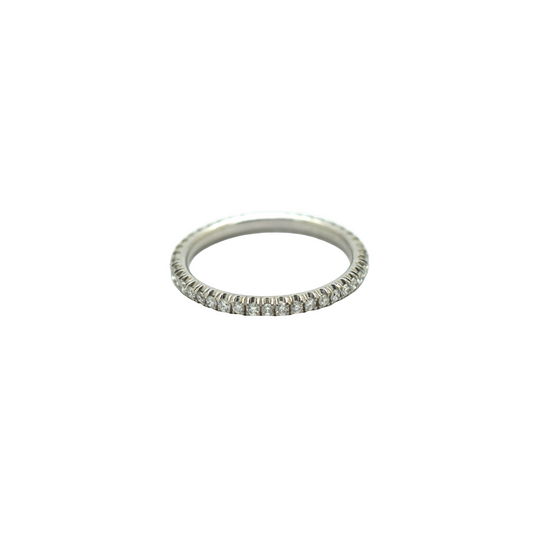 14k White Gold Diamond Eternity Band 0.95ct