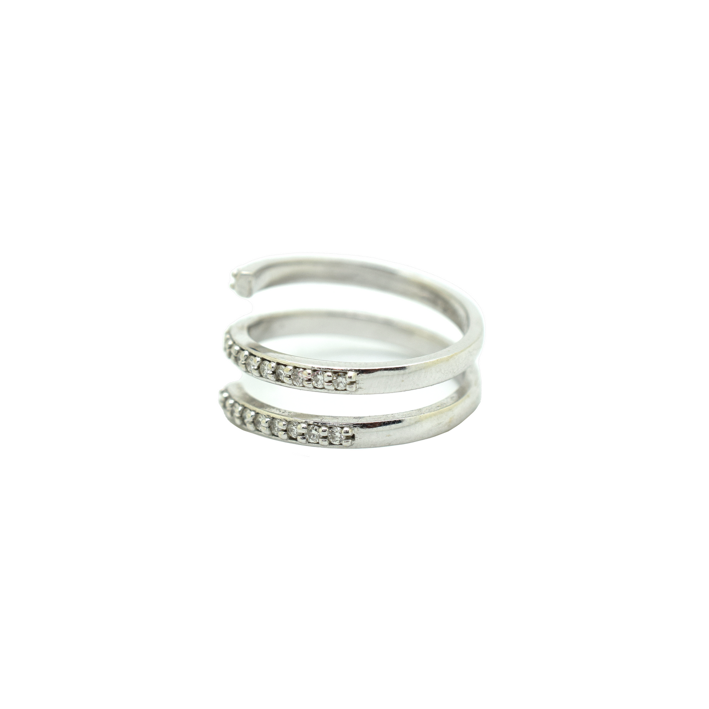 14k White Gold Diamond Wrap Ring 0.58ct