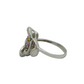 14k Gold Diamond Rainbow Flower Ring 0.13ct