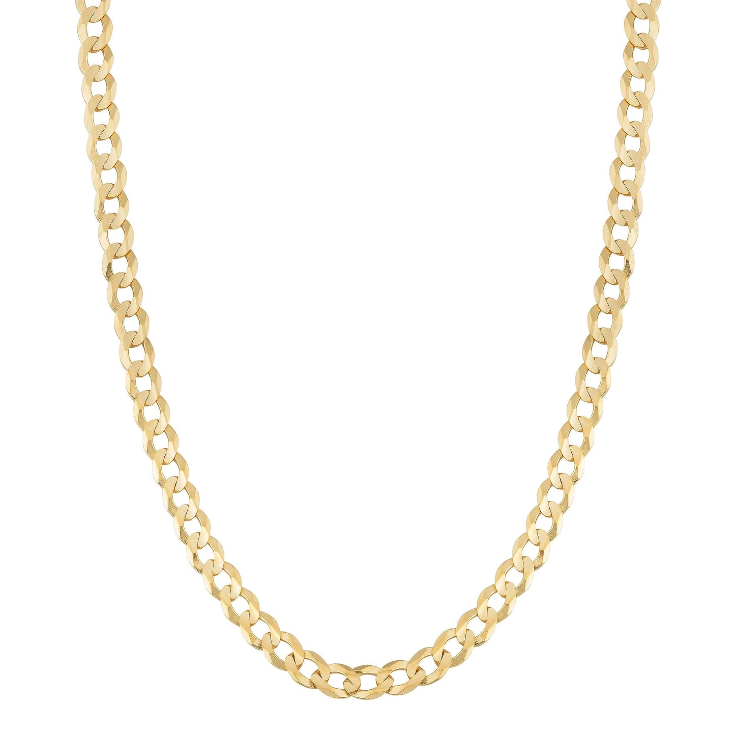 14k Solid Gold Curb Chain 3.6mm