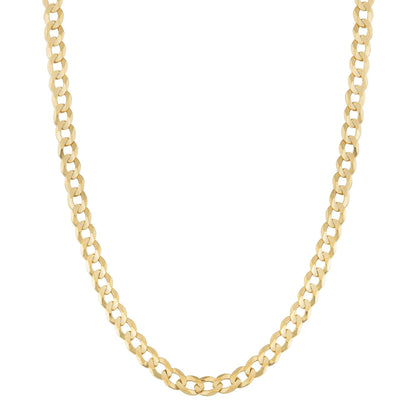 14k Solid Gold Curb Chain 3.6mm