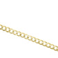 14k Solid Gold Curb Chain 4.6mm