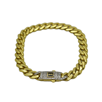 14k Semi-Solid Monaco Anklet 7.6mm