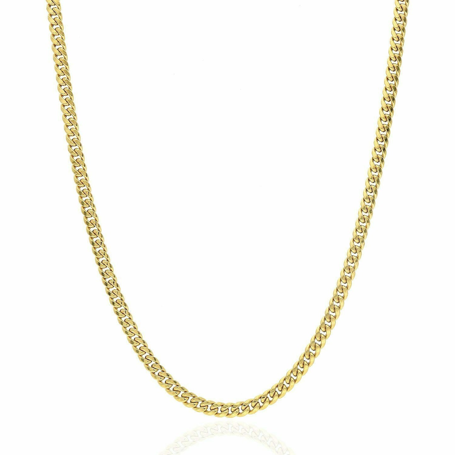 10k Solid Miami Cuban Chain 3.8-4mm