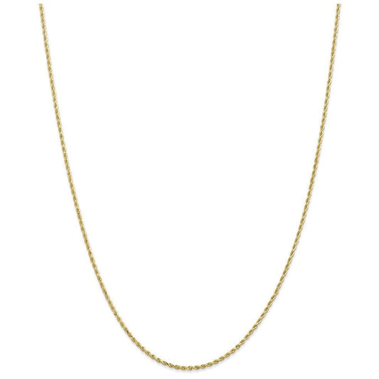 14k Solid Gold Rope Chain 1.5mm
