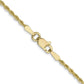 14k Solid Gold Rope Chain 1.3mm