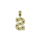 14k Gold 3D Initial "S" 2.3ct