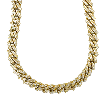 14k Solid Diamond Miami Cuban Chain 167.7g 10.5mm 20"