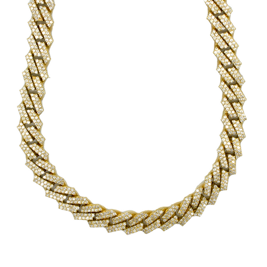 14k Solid Diamond Miami Cuban Chain 167.7g 10.5mm 20"