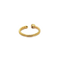 18k Gold Diamond Open Rope Ring 0.18ct