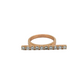 18k Solid Rose Gold Diamond Bar Ring 0.90ct