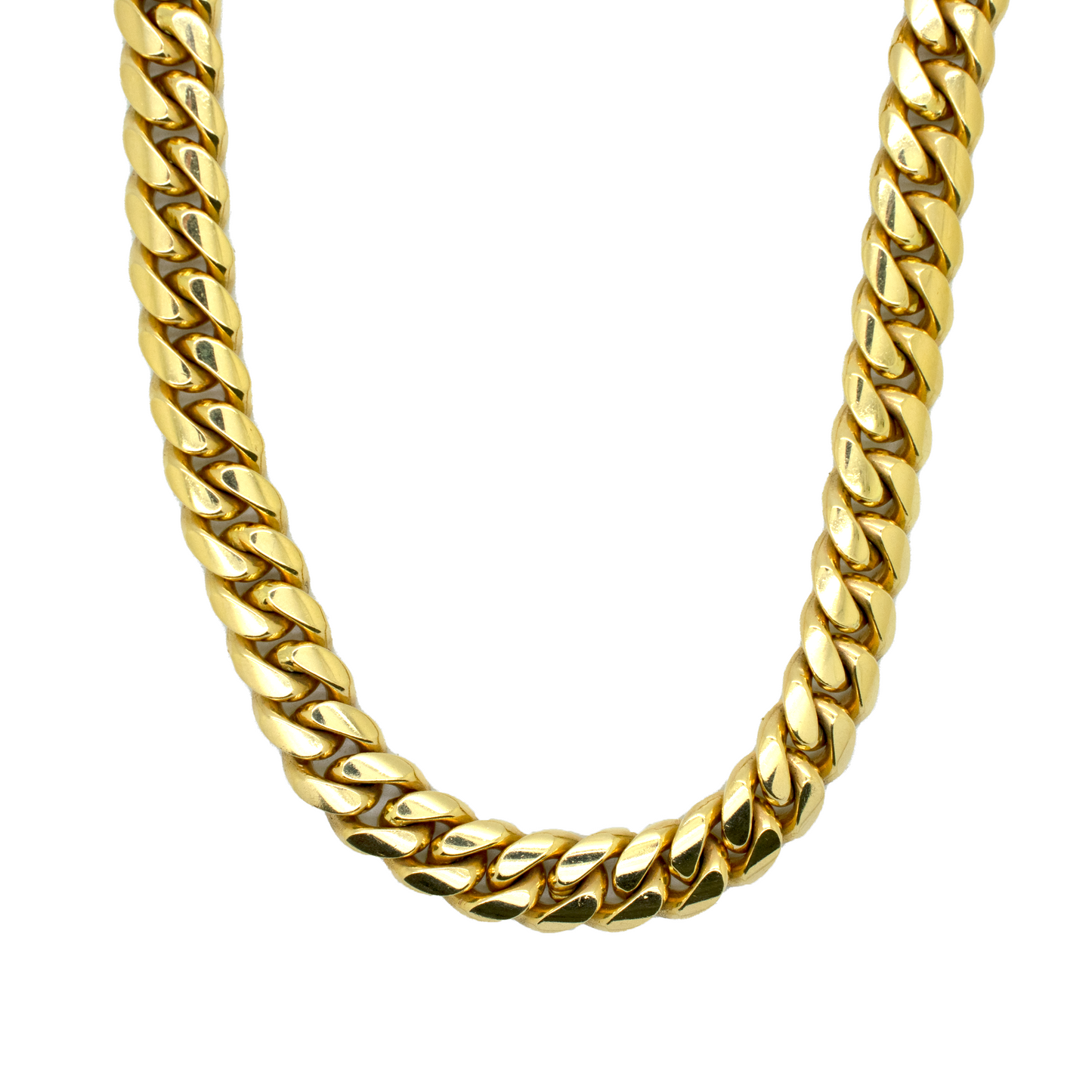 14k Solid Miami Cuban Chain 10.2mm 28" 245.2g
