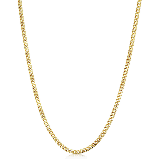 14k Semi-Solid Miami Cuban Chain 3.6mm