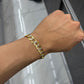 14k Solid Curb Bracelet 9.3mm