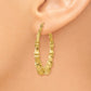 14k Gold Bamboo Earrings 32mm (Small)