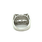 14k White Gold Diamond 3D Square Ring 2.4ct