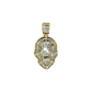 10k Gold Diamond Skull Pendent 1.42ct