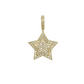 14k Gold Diamond Star Pendant 1.82ct