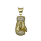 14k Gold CZ Boxing Glove 14.7g