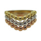 14k Tri-Gold Moon-cut Ring